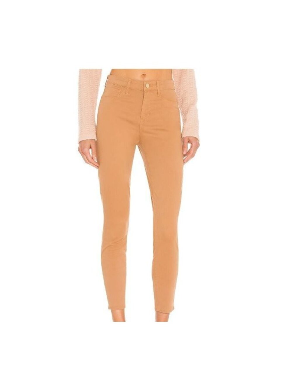 L'Agence Margot High Rise Skinny Pants Womens 25 Camel Chic Old Money Rich Mom